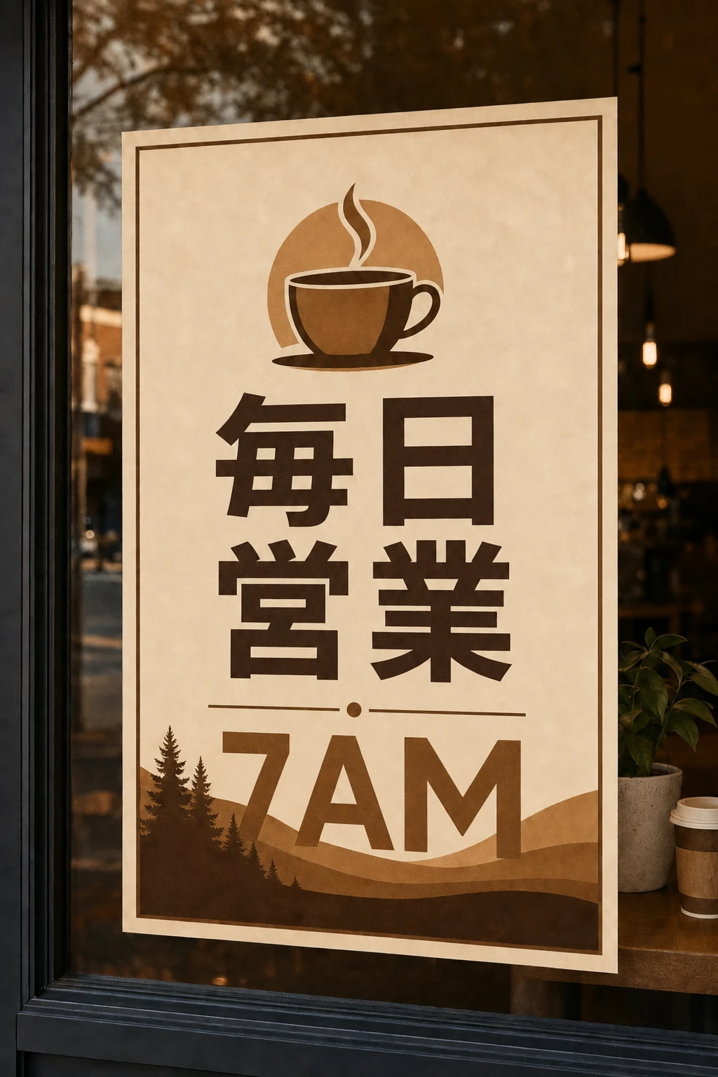 GPT Image 2 result: same poster design with Japanese storefront signage while keeping layout and colors